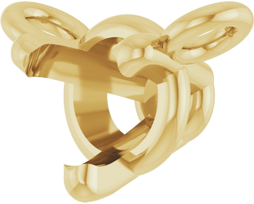 14K Yellow 3.5 mm Round 3-Prong Necklace Center (2)