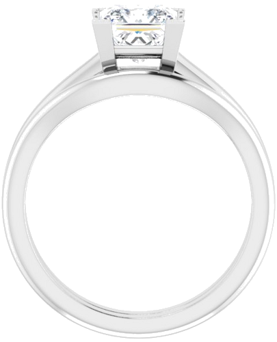 Sužadėtuvių Žiedas 950 Platinos Square 6mm (7)