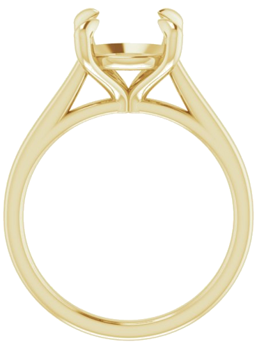 Sužadėtuvių Žiedas „Solitaire“ 585 Geltonojo Aukso Round 9.4mm (2)