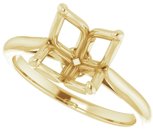 Sužadėtuvių Žiedas „Solitaire“ 14k yellow gold Round 9mm (5)