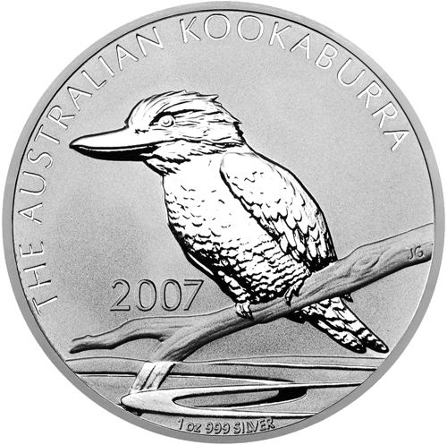 2007 Kookaburra Australia 1 oz silver coin (1)