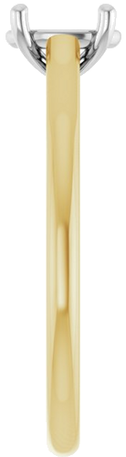 Sužadėtuvių Žiedas „Solitaire“ 585 Baltojo Ir Geltonojo Aukso Oval 7mm x 5mm (4)