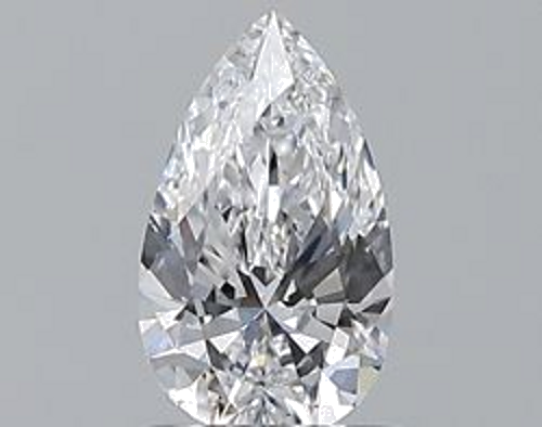 0.72 carat D-IF Natūralus Pear Deimantas (1)
