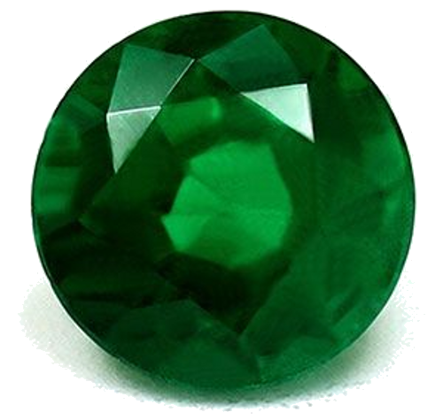1.0 carat GREEN Round Smaragdas (1)