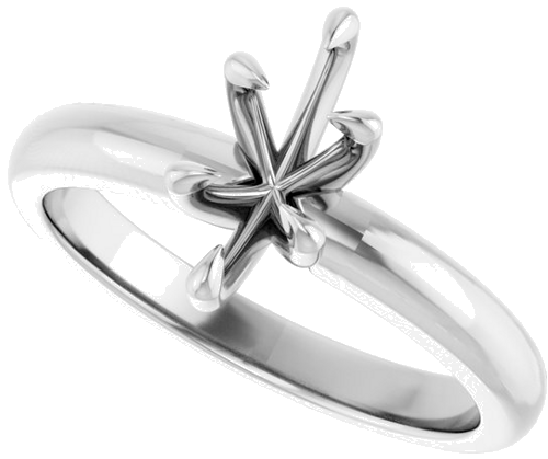14K White 9x4.5 mm Marquise Solitaire Engagement Ring Mounting (5)