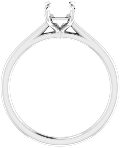 Sužadėtuvių Žiedas „Solitaire“ 417 Baltojo Aukso Emerald 7mm x 5mm (2)