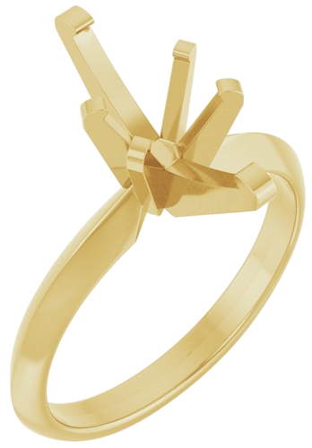 14K Yellow 12x6 mm Marquise Solitaire Engagement Ring Mounting (1)
