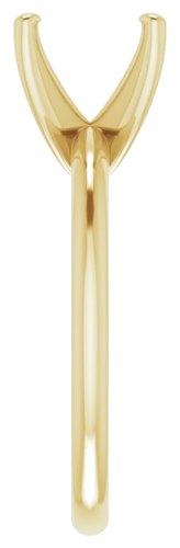 14K Yellow  9 mm Round Solitaire Engagement Ring Mounting (4)