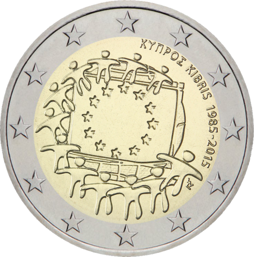 2015 Cyprus EU Flag 2 euro coin (1)