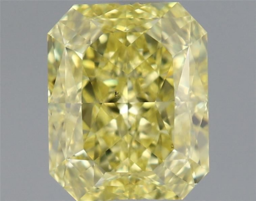 1.0 carat Fancy Intense Yellow-VS2 Natūralus Radiant Deimantas (1)