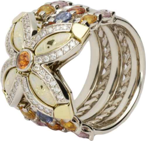 Кольцо с сапфирами и бриллиантами I DON'T KNOW (2)