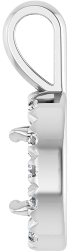 14K White 6x4 mm Oval 1 10 CTW Natural Diamond Semi-Set Halo-Style Pendant (3)