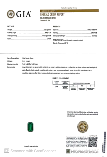 2.61 carat GREEN Smaragdas (1)