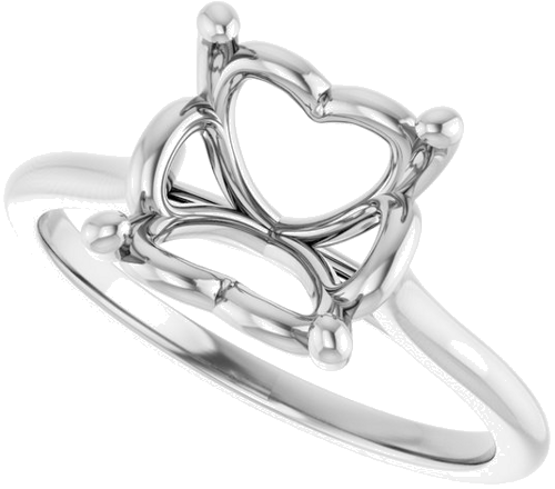 Sužadėtuvių Žiedas „Solitaire“ 585 Baltojo Aukso Square 7mm (5)