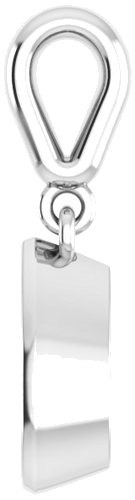 14K White  8x5 mm Pear Pendant Mounting (3)