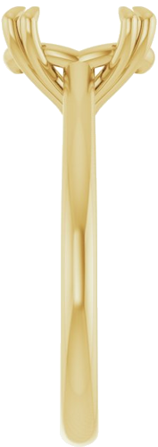 Sužadėtuvių Žiedas „Solitaire“ 585 Geltonojo Aukso Oval 10mm x 8mm (4)