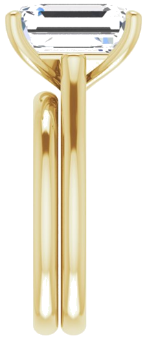 Sužadėtuvių Žiedas „Solitaire“ 585 Geltonojo Aukso Emerald 11mm x 9mm (9)