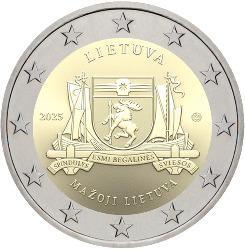 2025 Lithuania Minor Lithuania 2 euro coin BU coin (3)