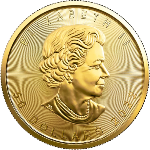 1 oz Kanādas zelta monēta — Kļavas lapa 2022 (2)