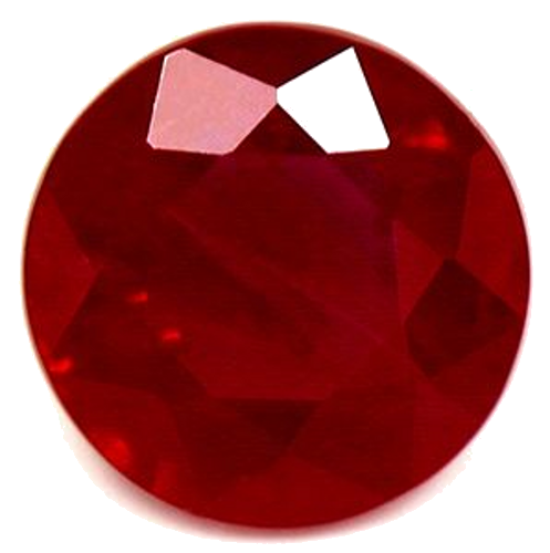 0.96 carat RED Round Rubinas (1)