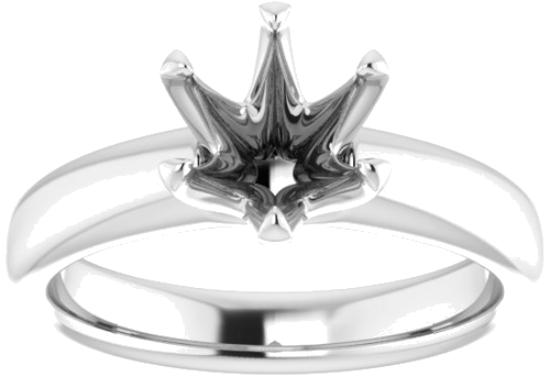 Sužadėtuvių Žiedas „Solitaire“ 950 Platinos Round 7.4mm (3)