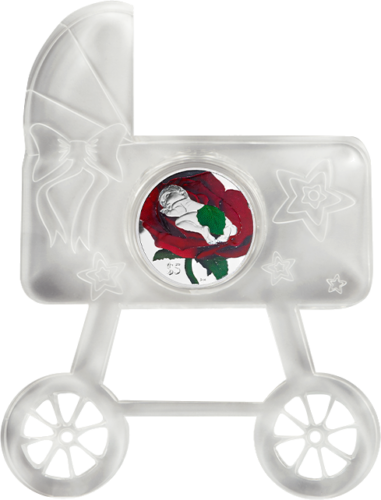 Сребърна монета 1/2 унция „Новородено бебе“ от Вирджинските острови (1)