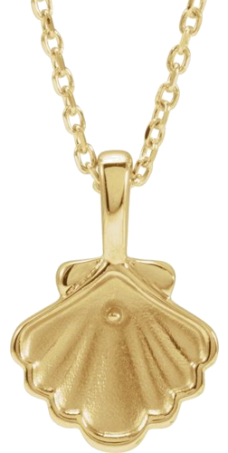 Pakabukas „Pearl Shell Family“ 585 Geltonojo Aukso Pearl 2mm (1)