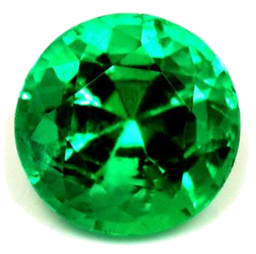 0.83 carat GREEN Round Smaragdas (1)