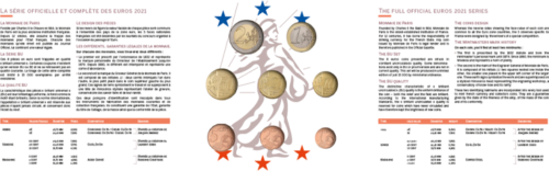 2021 France Euro coin BU set (4)