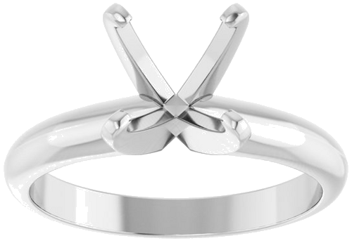 Sužadėtuvių Žiedas „Light Solitaire“ 585 Baltojo Aukso Square 6mm (3)