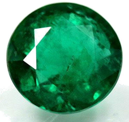 1.31 carat GREEN Round Smaragdas (1)
