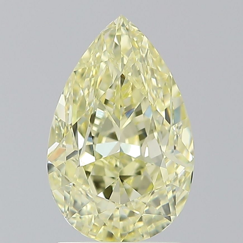 2.5 carat Fancy Yellow-VS1 Natūralus Pear Deimantas (1)