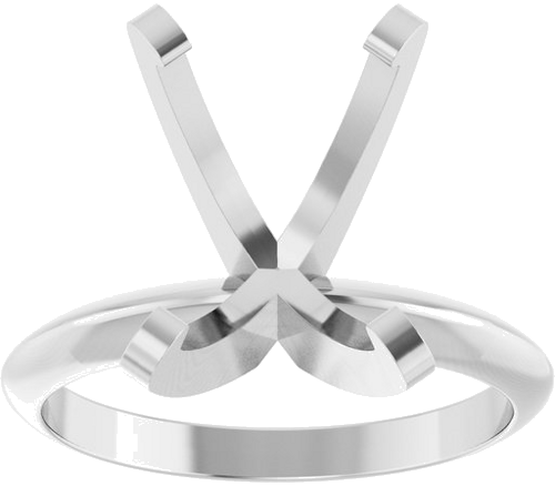 Sužadėtuvių Žiedas „Solitaire“ 585 Baltojo Aukso Oval 12mm x 10mm (3)