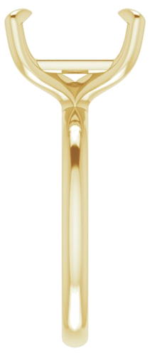 Sužadėtuvių Žiedas „Solitaire“ 417 Geltonojo Aukso Emerald 11mm x 9mm (4)