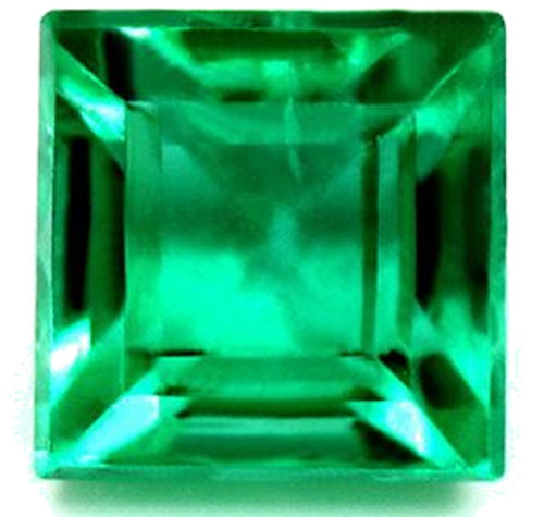 1.27 carat GREEN Square Smaragdas (1)
