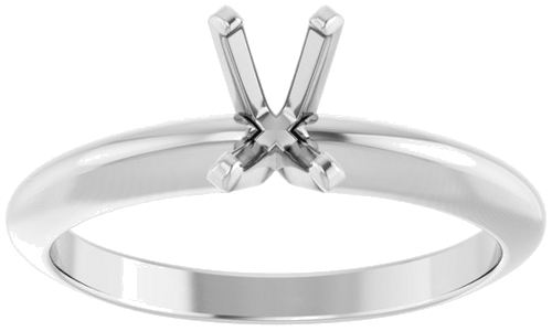 Sužadėtuvių Žiedas „Heavy Solitaire“ 585 Baltojo Aukso Emerald 5.5mm x 3.6mm (3)