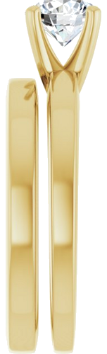 14K Yellow 5.8 mm Round Solitaire Engagement Ring Mounting (9)