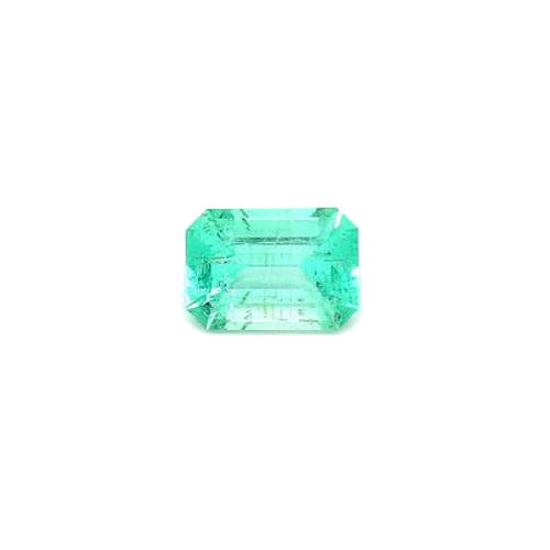 0.81 carat GREEN STEP cut Octagonal Smaragdas (1)