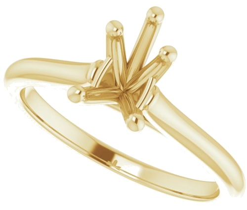 Sužadėtuvių Žiedas „Solitaire“ 585 Geltonojo Aukso Pear Shape 8mm x 5mm (5)