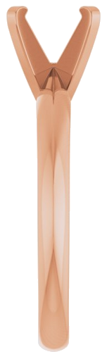 14K Rose 7 mm Round Solitaire Engagement Ring Mounting (4)