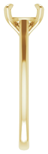 Sužadėtuvių Žiedas „Solitaire“ 585 Geltonojo Aukso Round 7.4mm (4)