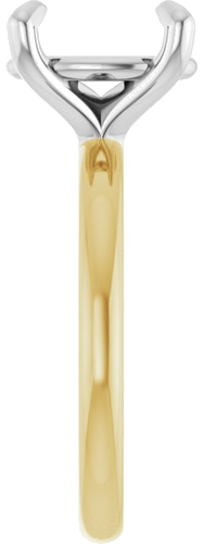 Sužadėtuvių Žiedas „Solitaire“ 585 Baltojo Ir Geltonojo Aukso Oval 11mm x 9mm (4)