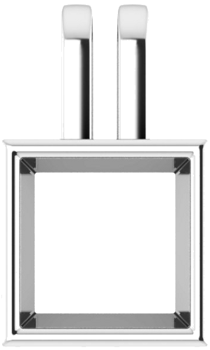 14K White 7.5 mm Square Pendant Mounting (1)