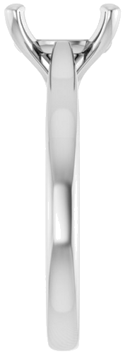 Sužadėtuvių Žiedas „Solitaire“ 417 Baltojo Aukso Oval 10mm x 8mm (4)