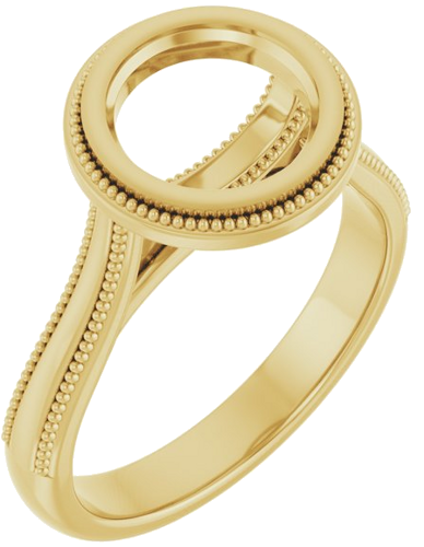 Sužadėtuvių Žiedas „Solitaire“ 585 Geltonojo Aukso Round 8mm (1)