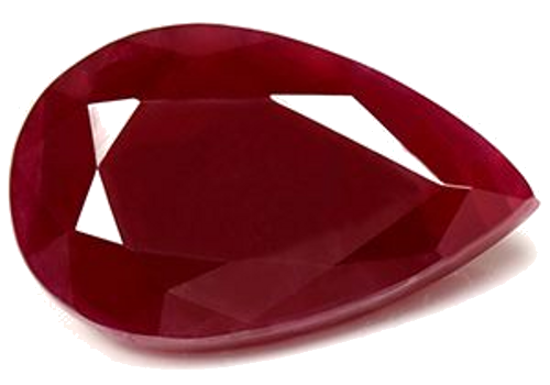 6.49 carat RED Pear Rubinas (1)