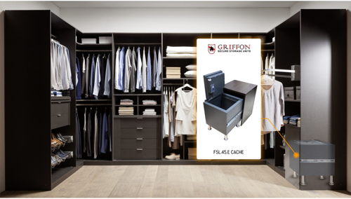 Ugunsdrošs slepenais seifs Griffon FSL.45.E (45 kg) (19)