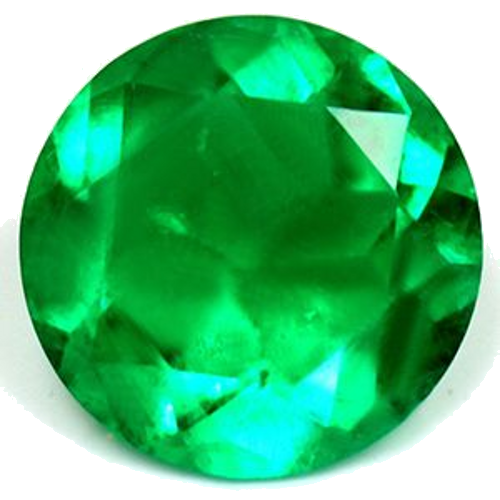 1.14 carat GREEN Round Smaragdas (1)