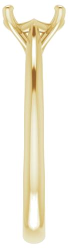 Sužadėtuvių Žiedas „Solitaire“ 585 Geltonojo Aukso Round 7mm (4)