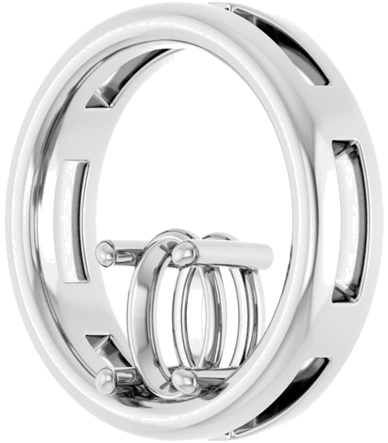 Sterling Silver  7x5 mm Oval Pendant Mounting (2)